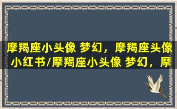 摩羯座小头像 梦幻，摩羯座头像小红书/摩羯座小头像 梦幻，摩羯座头像小红书-我的网站